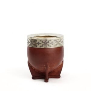 Mate Imperial Calabaza – Alpaca Cincelado